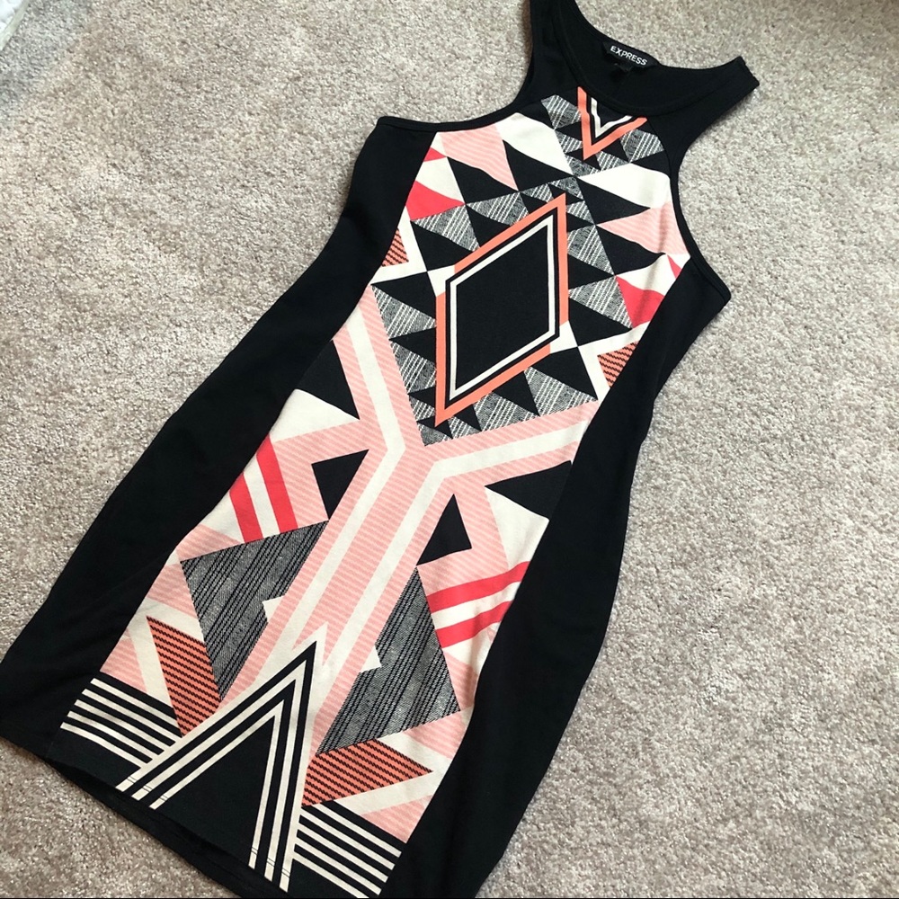 Sexy Ikat Print Dress from Express